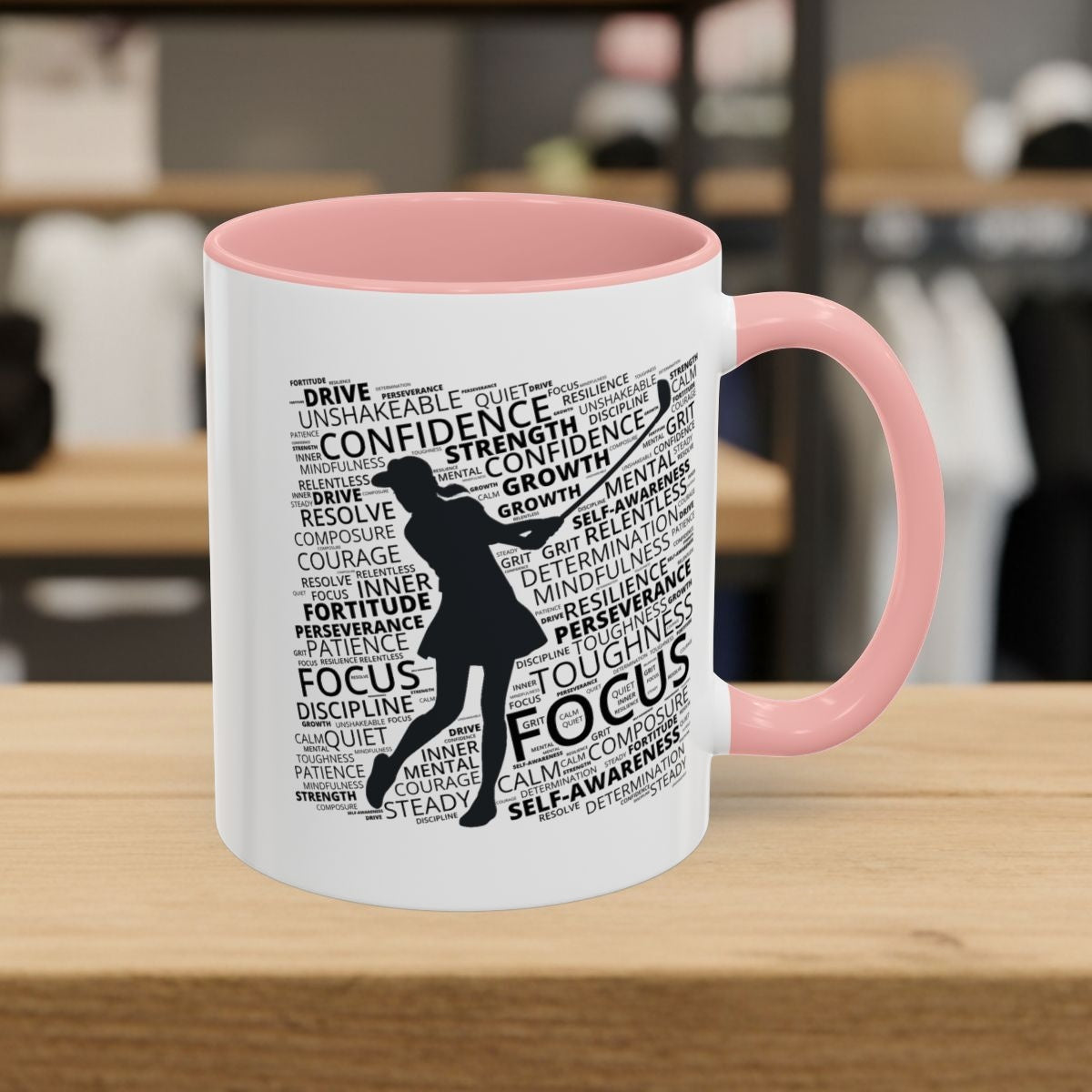 Unleash Your Mental Game (Female) - Golf Mug - 11oz in Pink