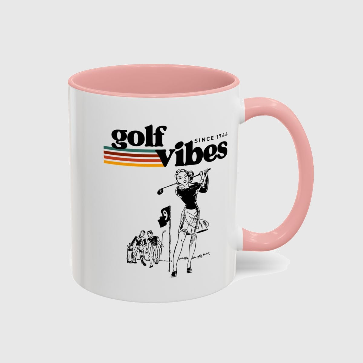 Golf Vibes Retro - Golf Mug in Pink