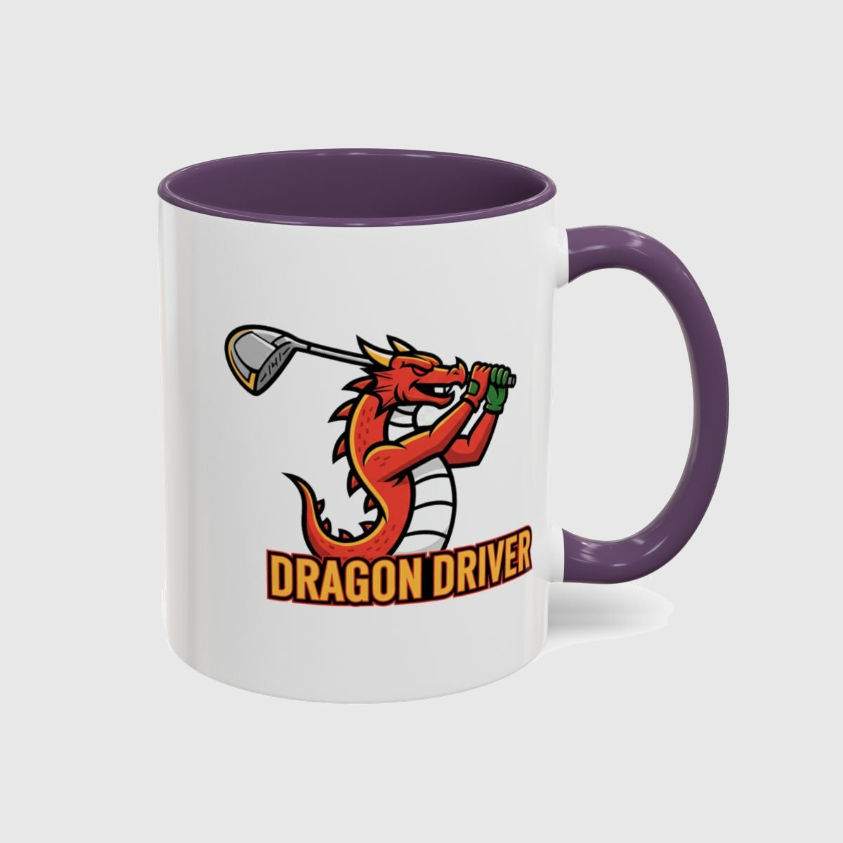 Dragon Driver - Golf Mug in Purple