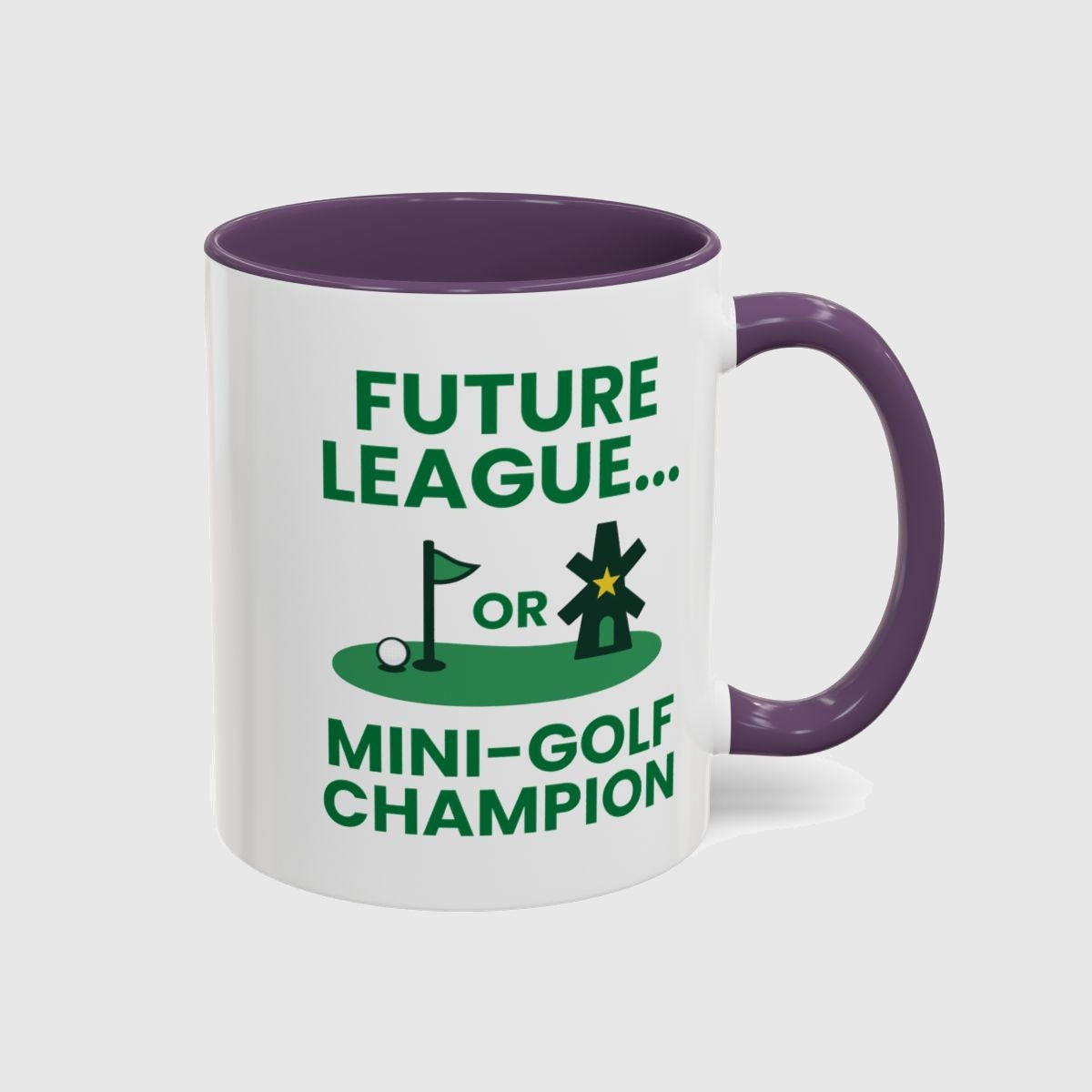 Future League or Mini-Golf Champion - Golf Mug in Purple