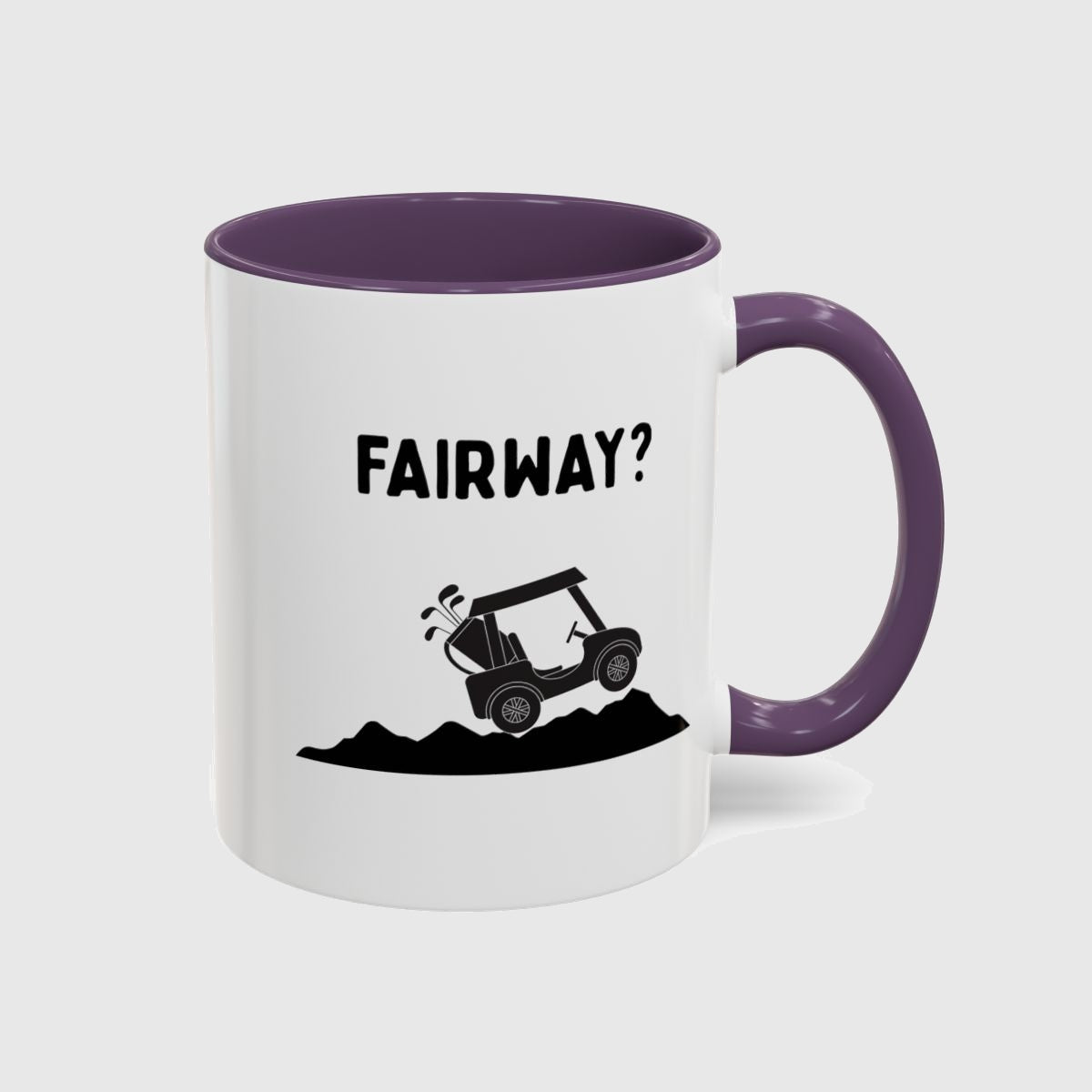 Fairway? - Golf Mug in Purple