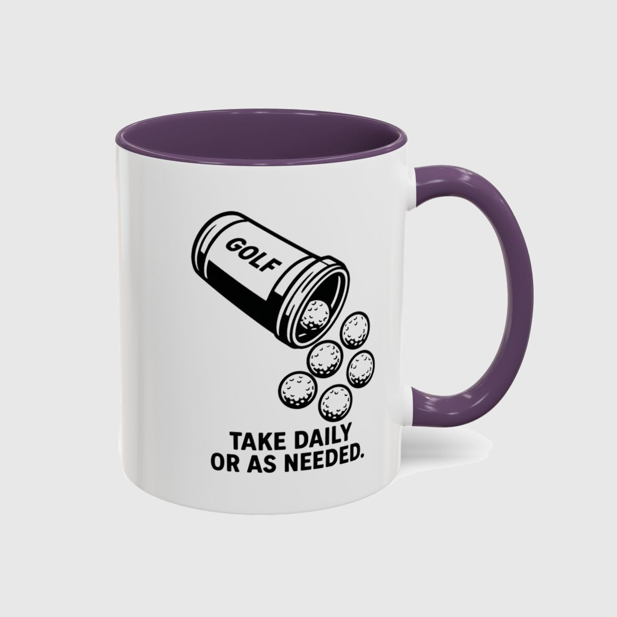 Golf Prescription - Golf Mug in Purple