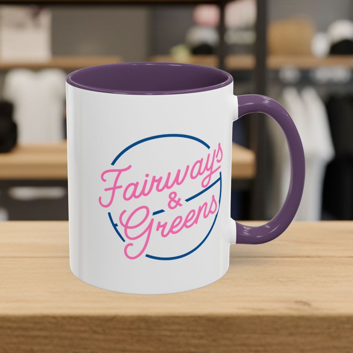 Fairways & Greens - Golf Mug - 11oz in Purple