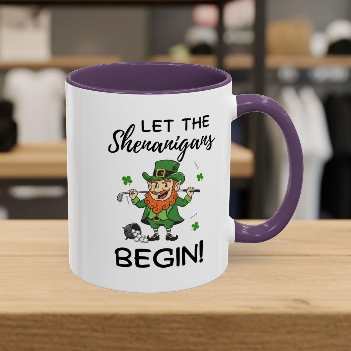 Let The Shenanigans Begin - Golf Mug - 11oz in Purple