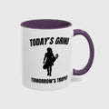 Today's Grind - Tomorrow's Trophy (female) - Golf Mug in Purple