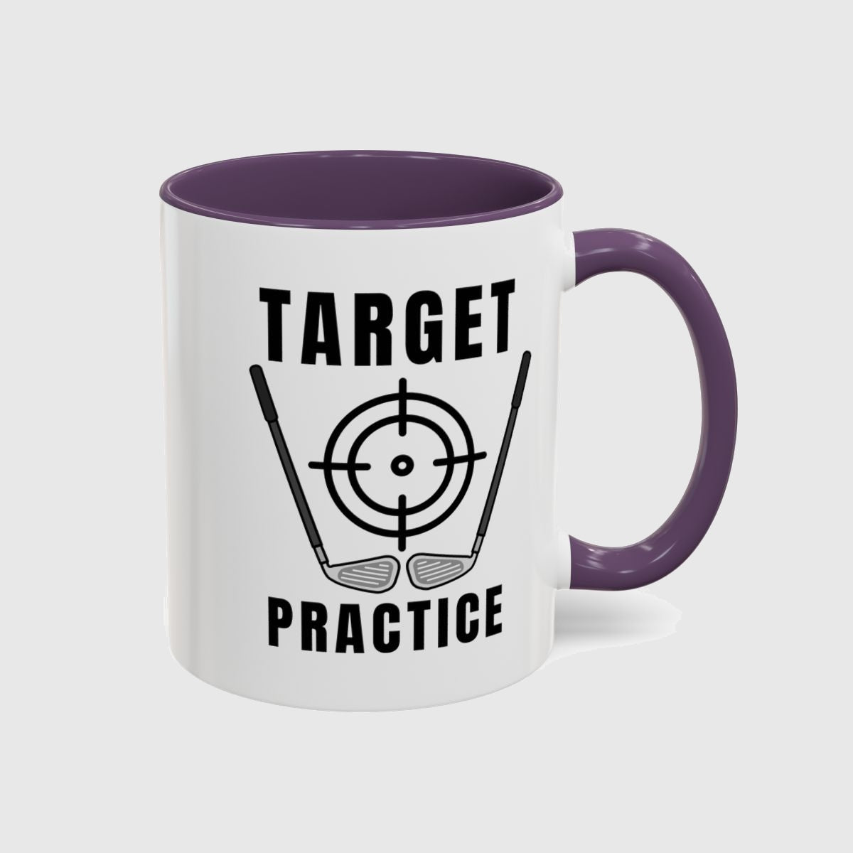 Target Practice - Golf Mug in Purple