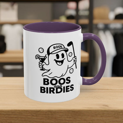 Boos and Birdies - Golf Mug - 11oz in Purple