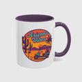 Golf Vibes - Arizona - Desert Edition Golf Destination - Golf Mug in Purple