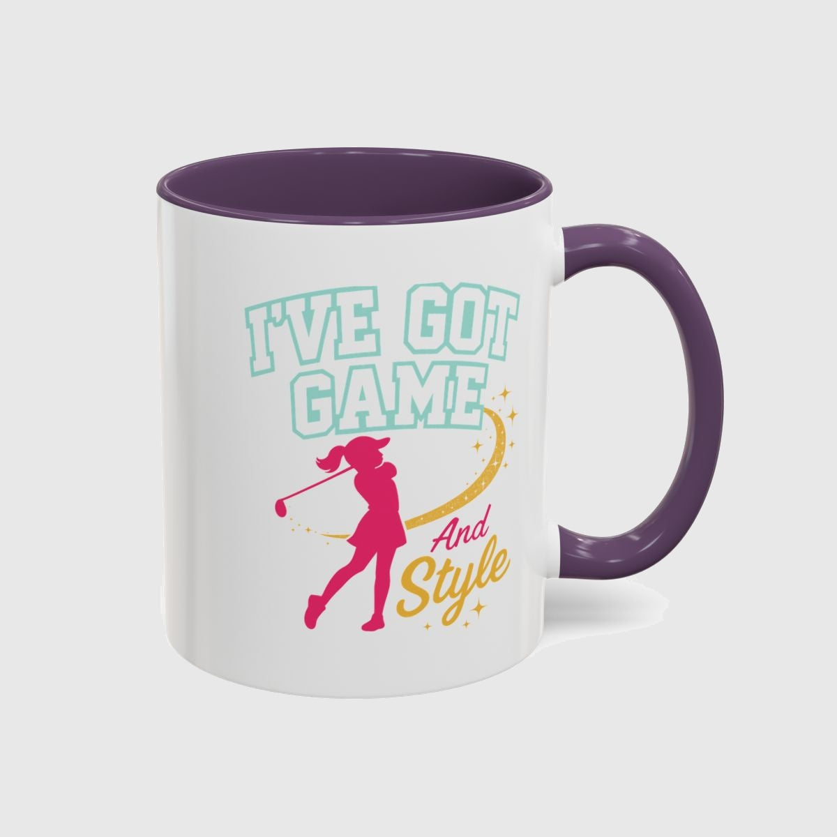 I've Got Game And Style - Golf Mug in Purple