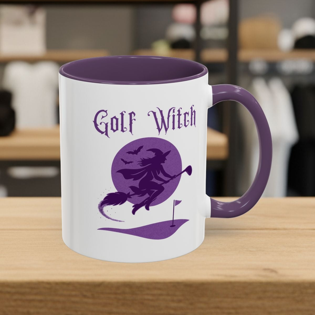 Golf Witch - Golf Mug - 11oz in Purple