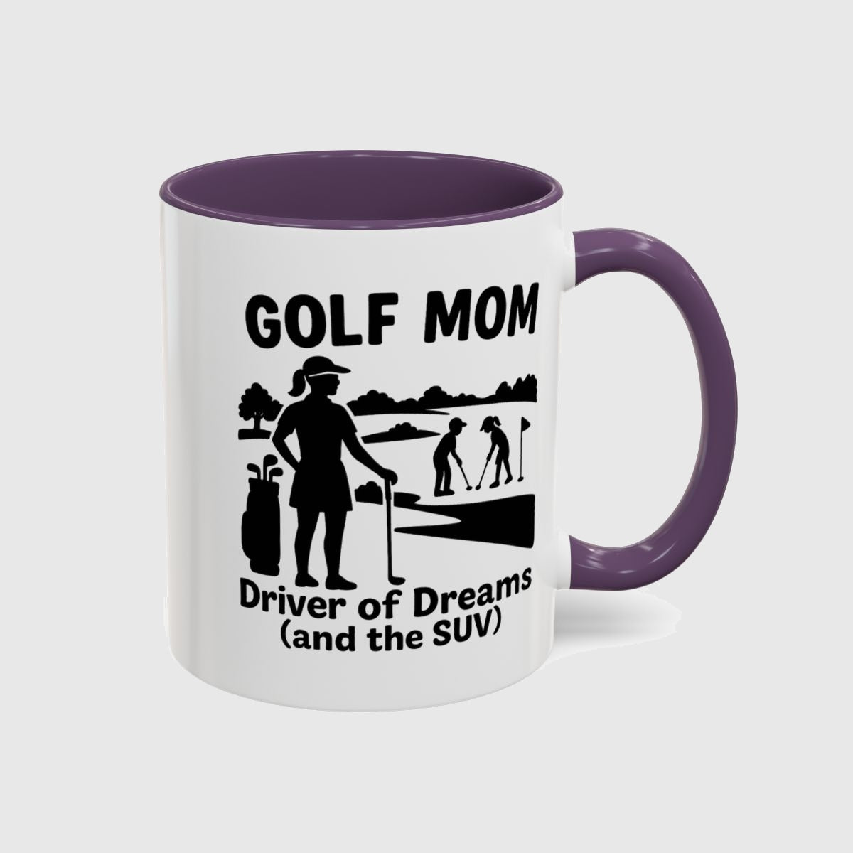 Golf Mom - Golf Mug in Purple