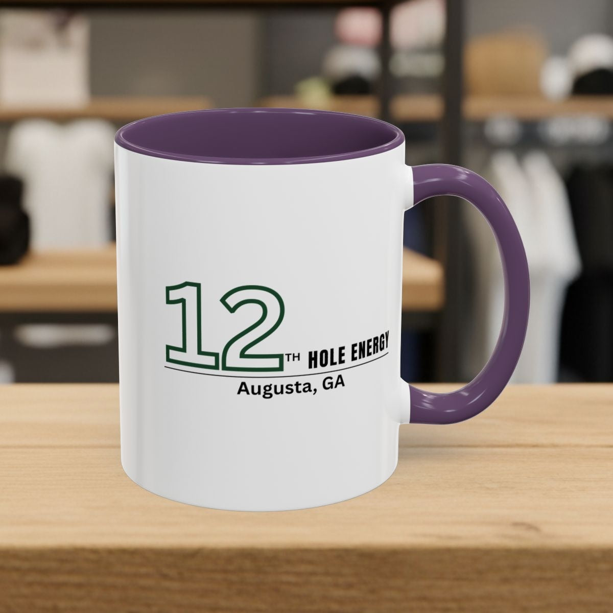 12th Hole Energy - Golf Mug in Purple