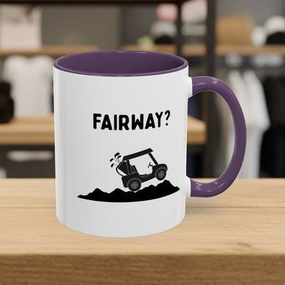 Fairway? - Golf Mug - 11oz in Purple
