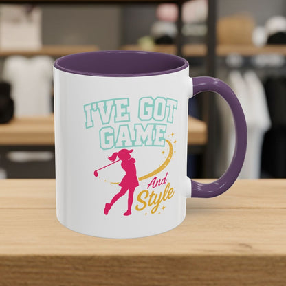I've Got Game And Style - Golf Mug - 11oz in Purple