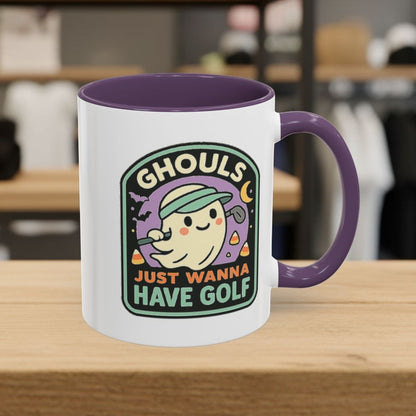 Ghouls Just Wanna Have Golf - Golf Mug - 11oz in Purple