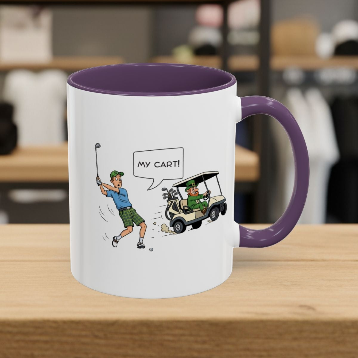 My Cart! - Golf Mug - 11oz in Purple