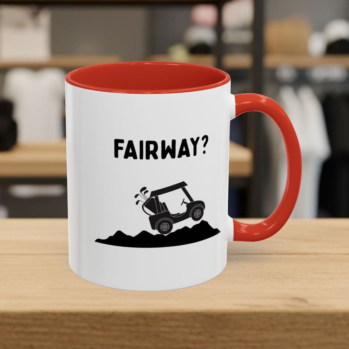 Fairway? - Golf Mug - 11oz in Red