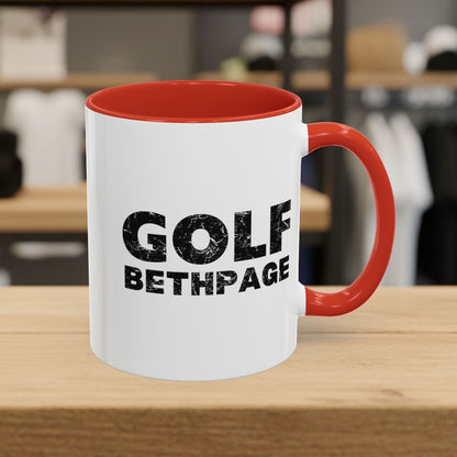 Golf Bethpage - Golf Mug - 11oz in Red