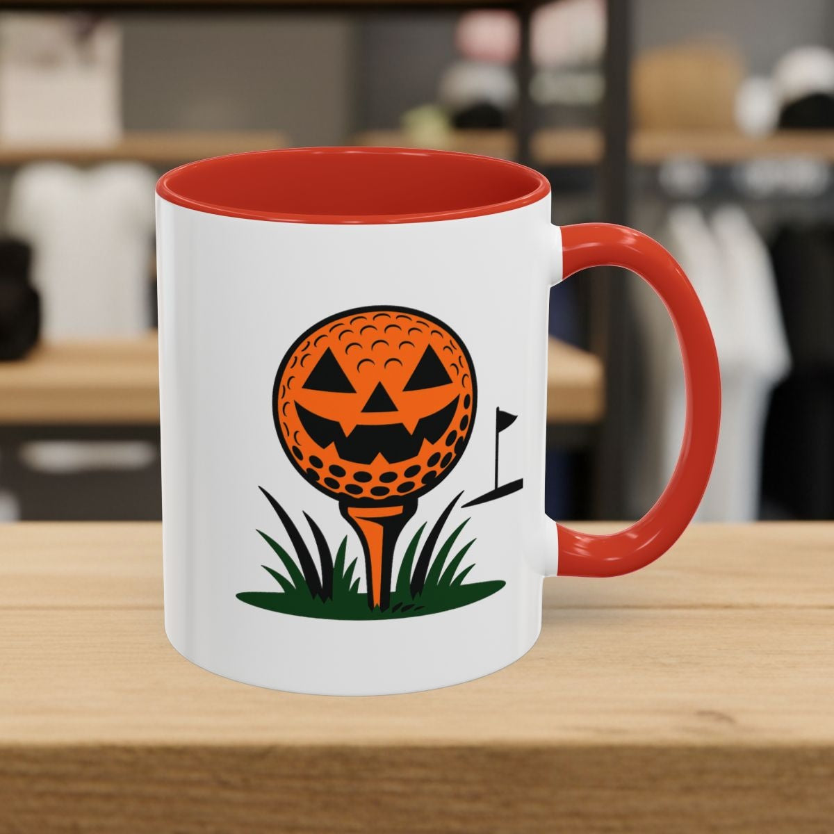Tee Time Terror - Golf Mug - 11oz in Red