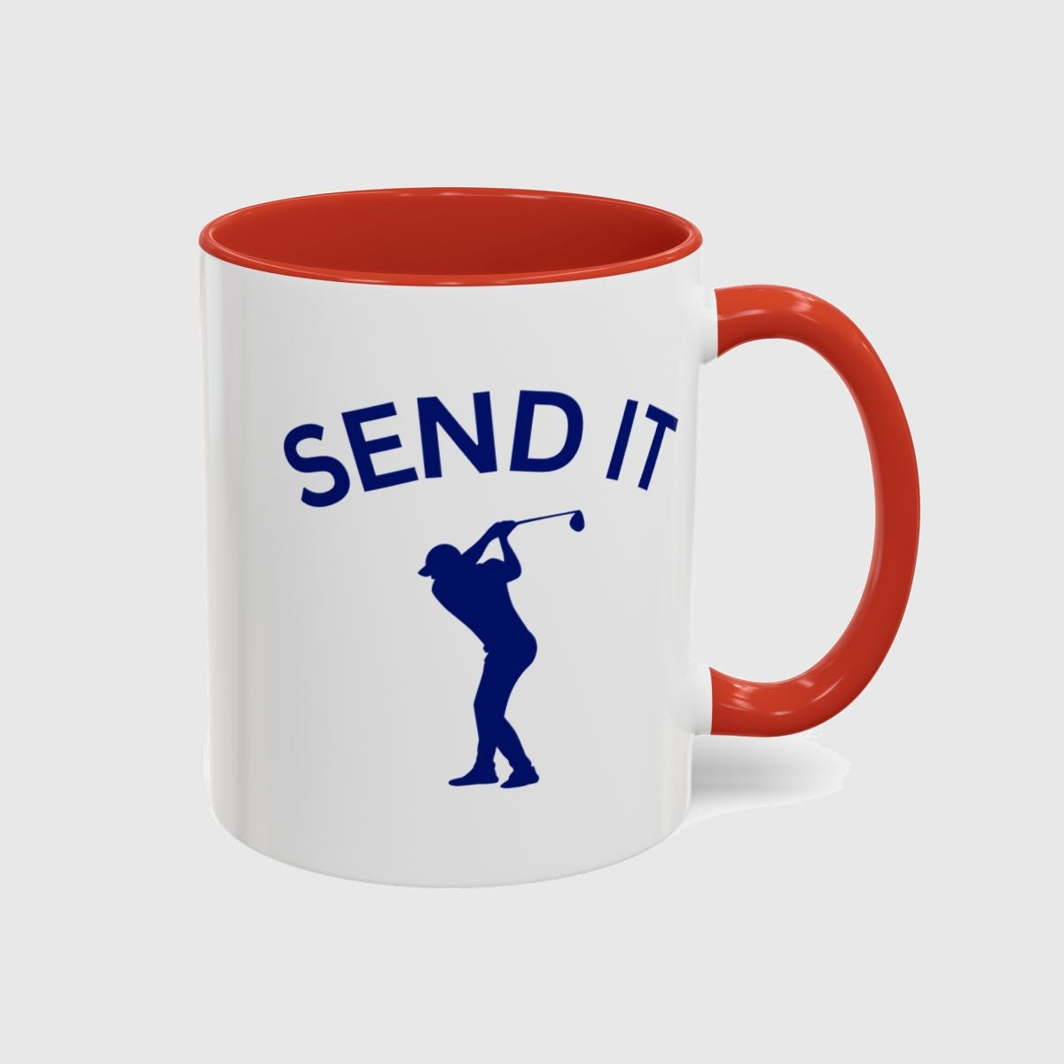 SEND IT (Male) - Golf Mug in Red
