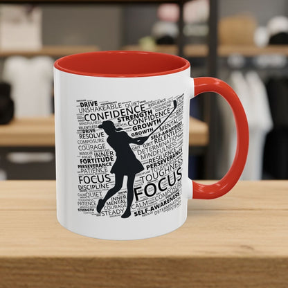 Unleash Your Mental Game (Female) - Golf Mug - 11oz in Red
