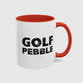 Golf Pebble - Golf Mug in Red