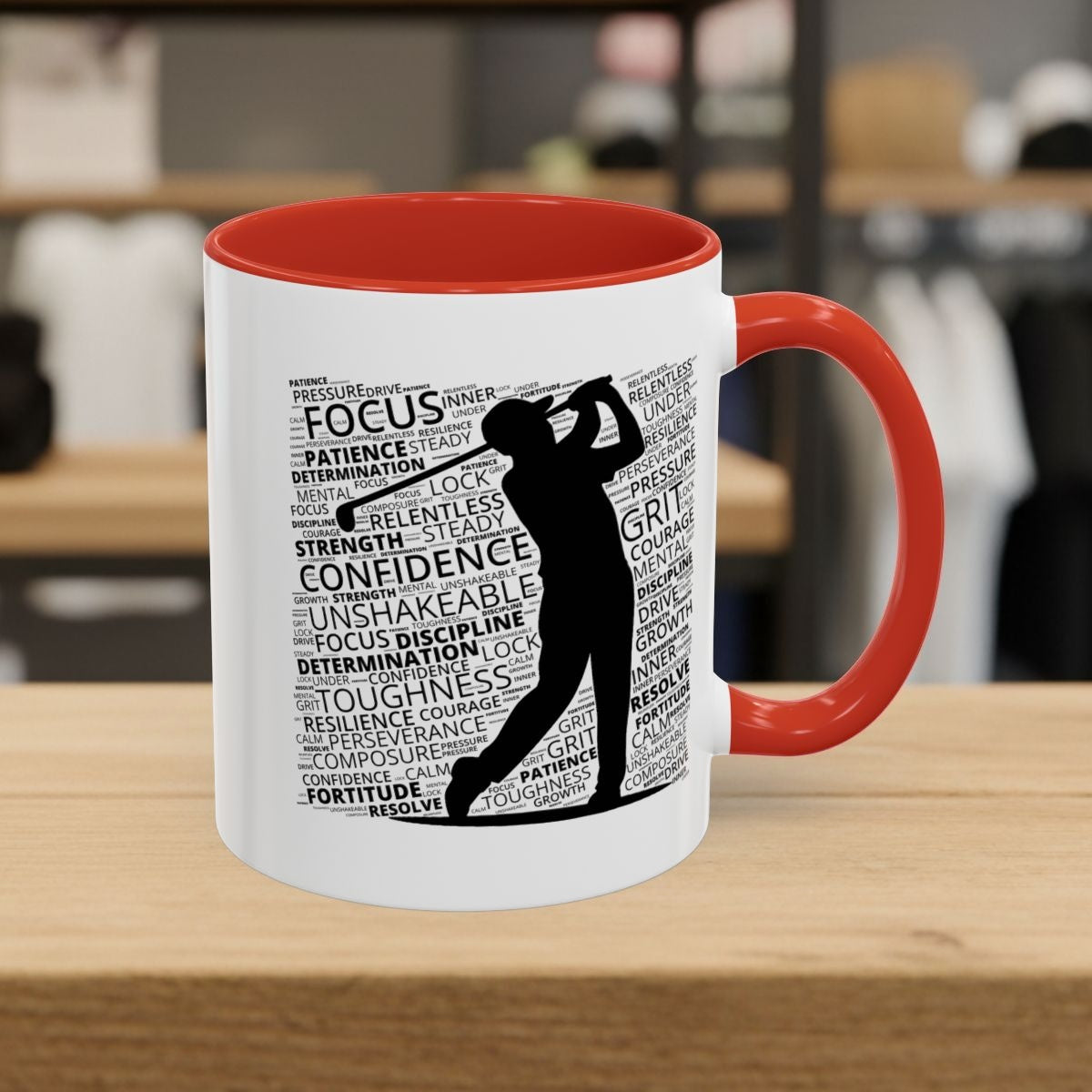 Unleash Your Mental Game (Male) - Golf Mug - 11oz in Red