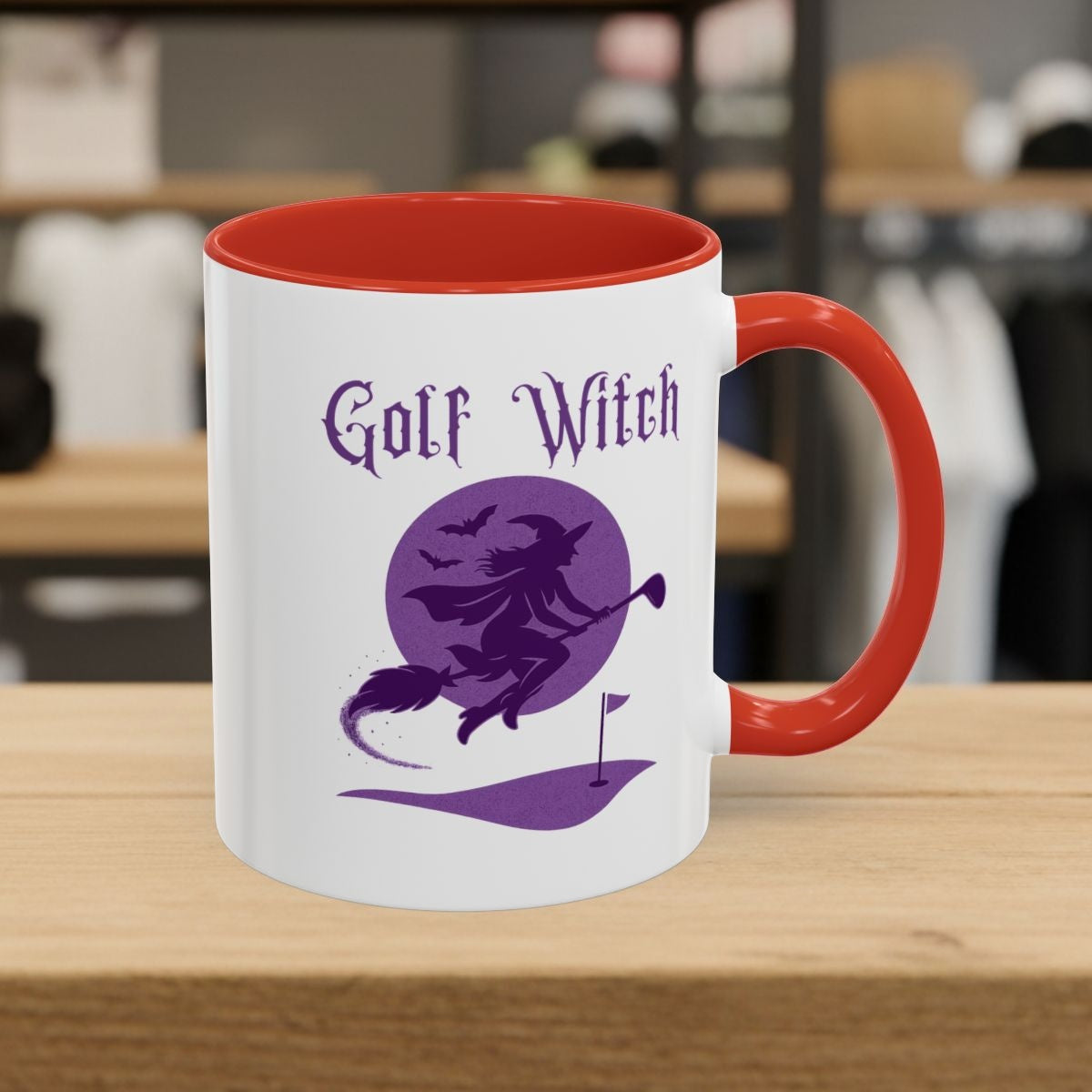 Golf Witch - Golf Mug - 11oz in Red