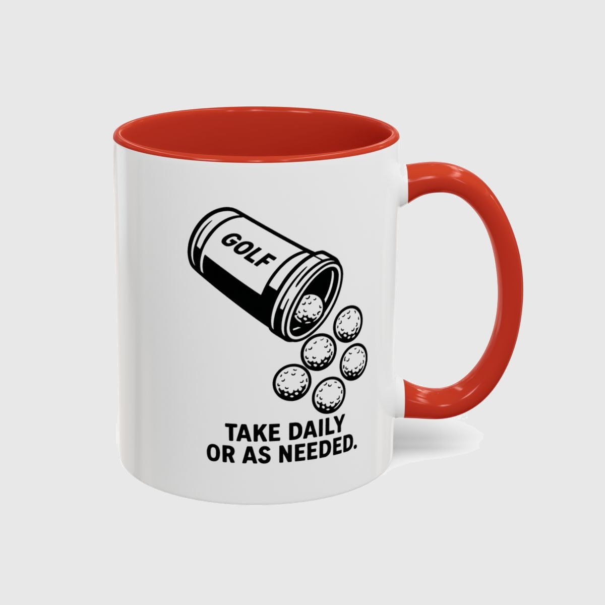 Golf Prescription - Golf Mug in Red