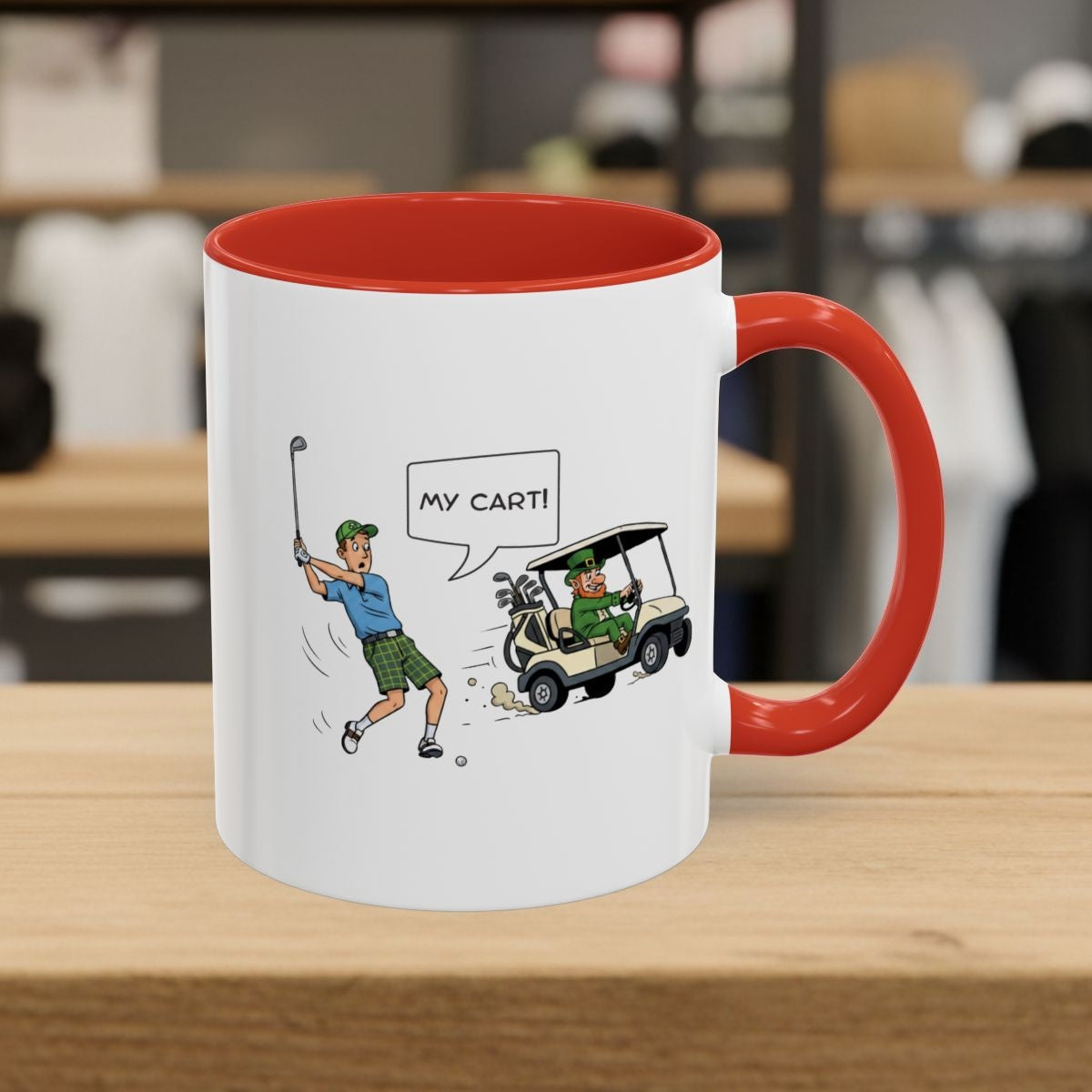 My Cart! - Golf Mug - 11oz in Red