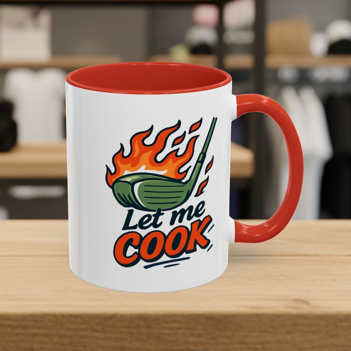 Let Me Cook - Golf Mug - 11oz in Red