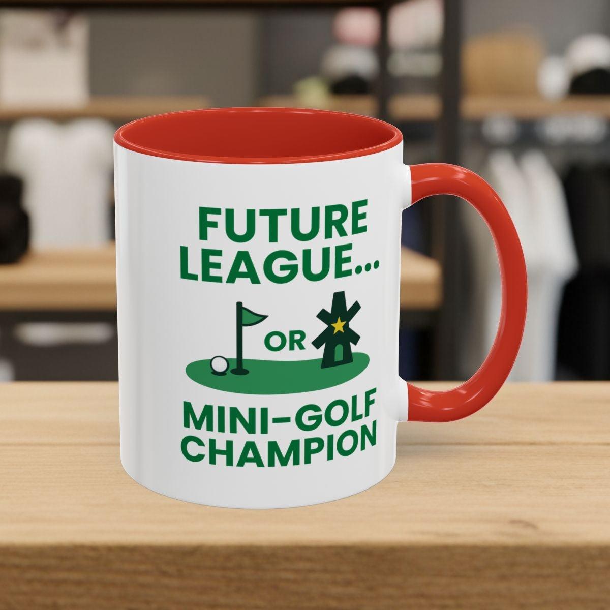 Future League or Mini-Golf Champion - Golf Mug - 11oz in Red