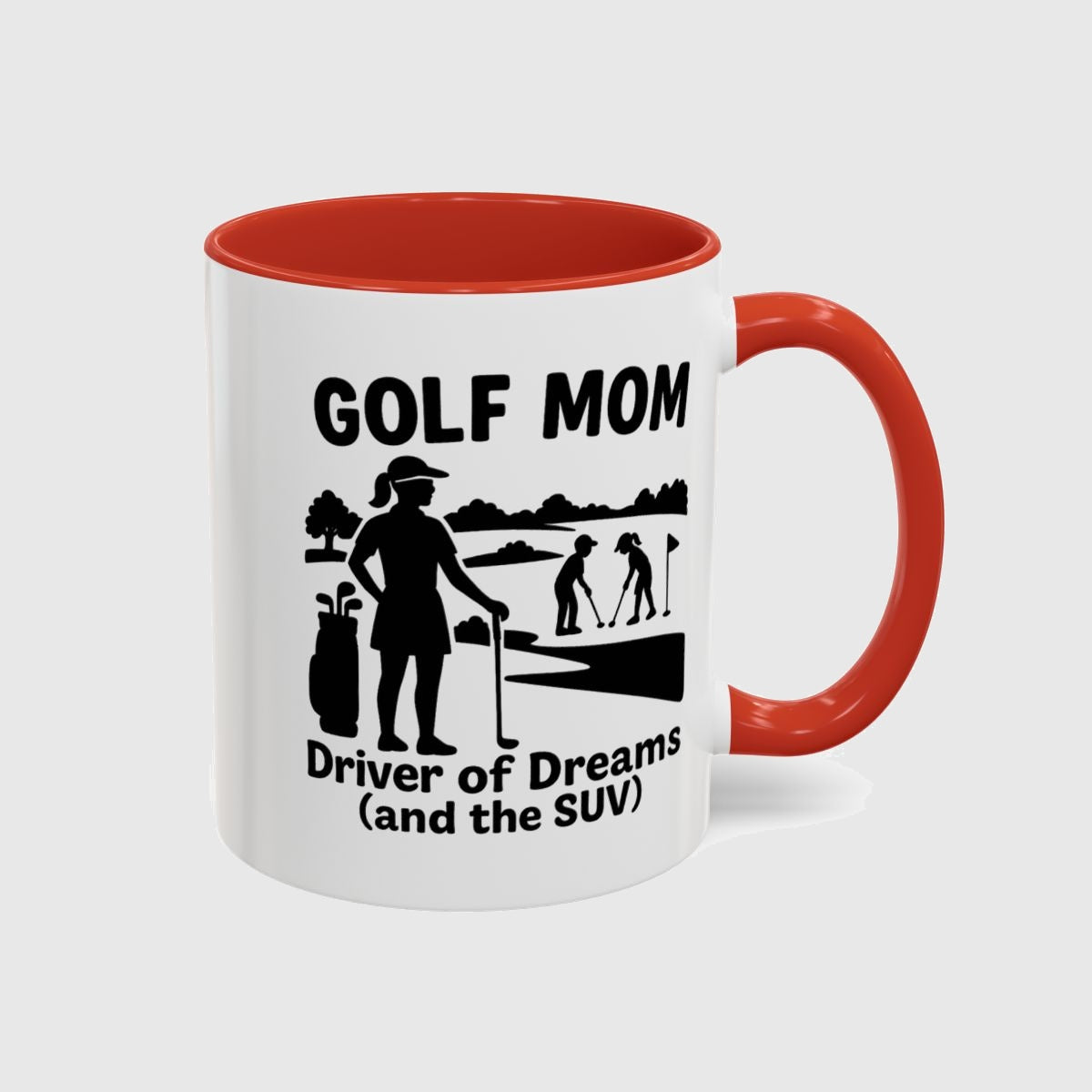 Golf Mom - Golf Mug in Red