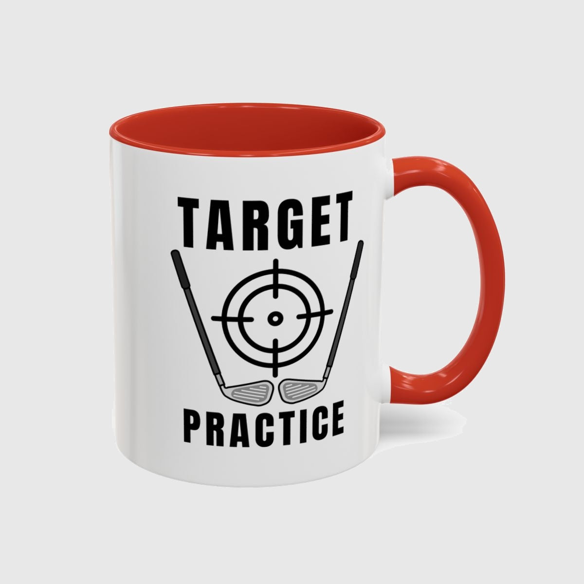 Target Practice - Golf Mug in Red