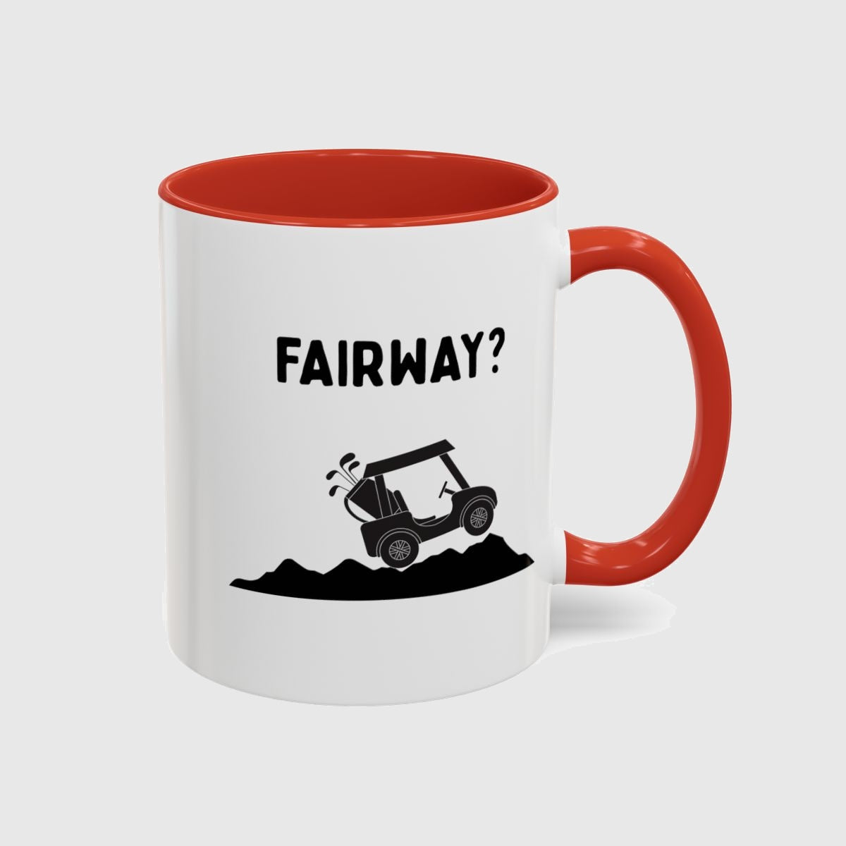 Fairway? - Golf Mug in Red