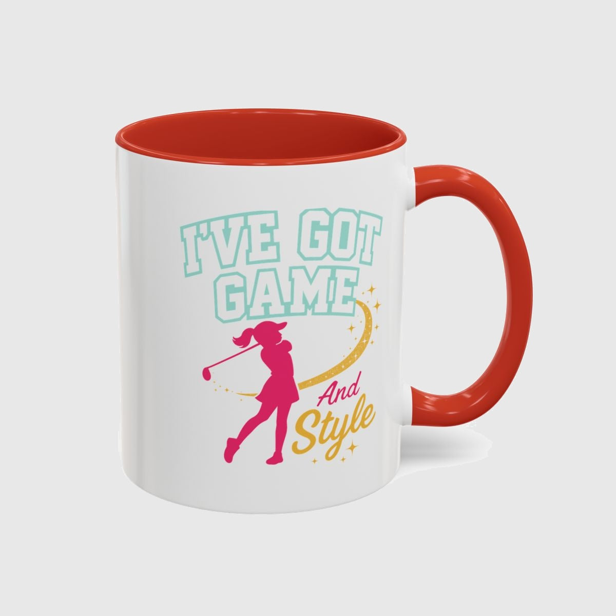 I've Got Game And Style - Golf Mug in Red