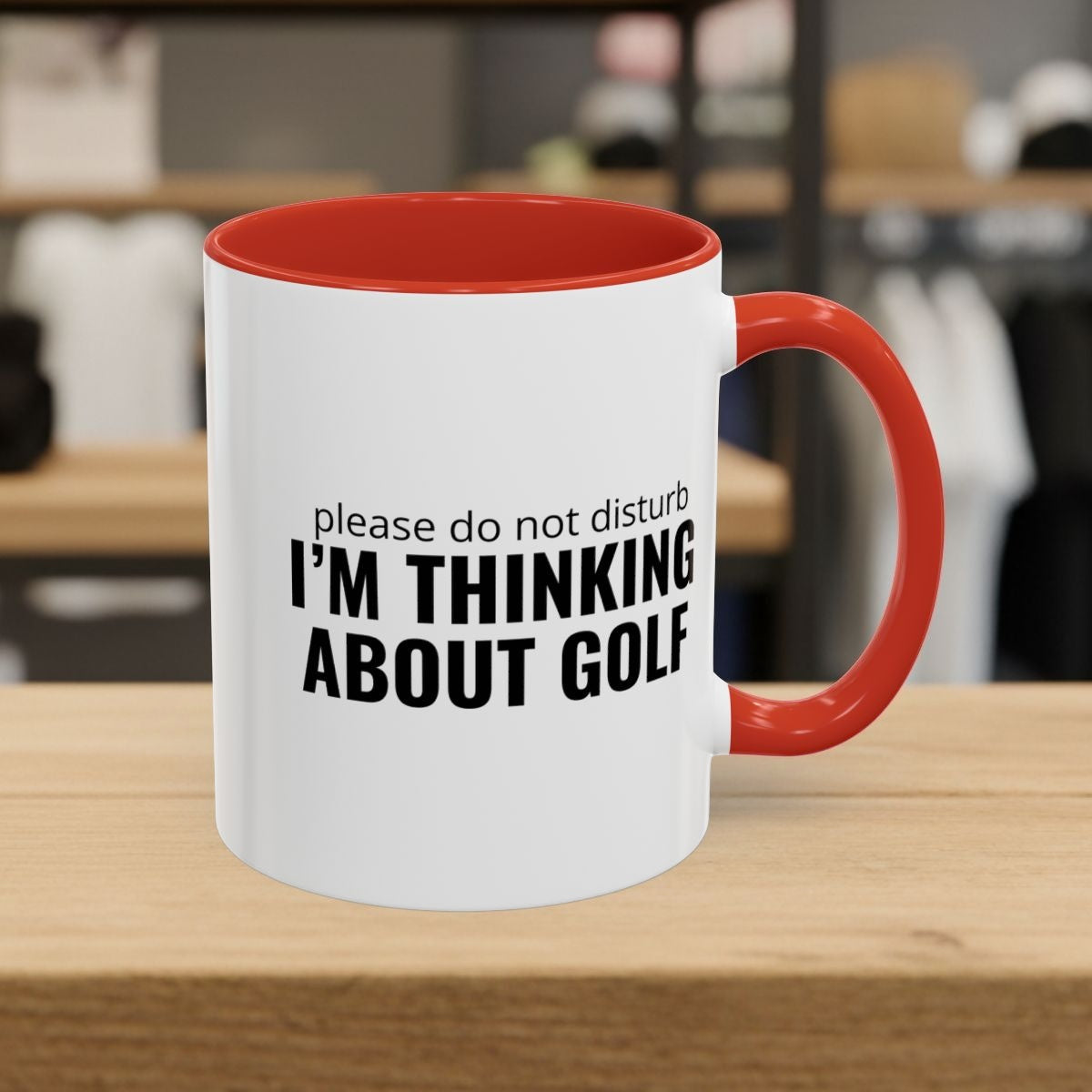 Do Not Disturb - Golf Mug - 11oz in Red