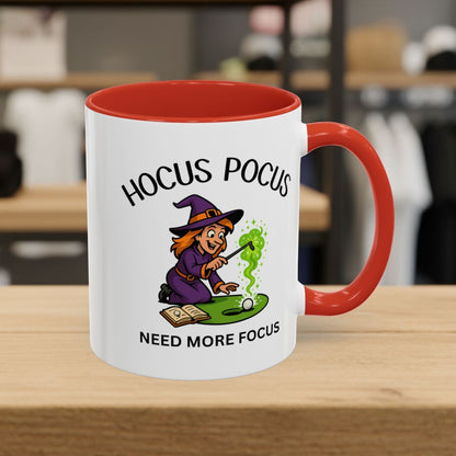 Hocus Pocus, Need More Focus - Golf Mug - 11oz in Red