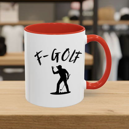 F-Golf (Male) - Golf Mug - 11oz in Red