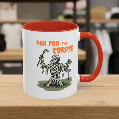 Par for the Corpse - Golf Mug - 11oz in Red