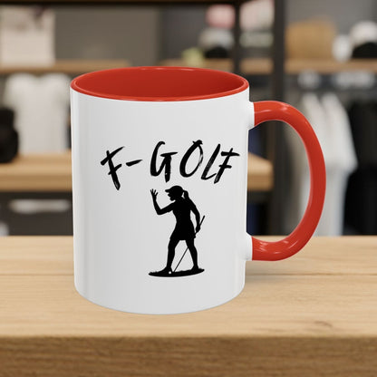 F-Golf (Female) - Golf Mug - 11oz in Red