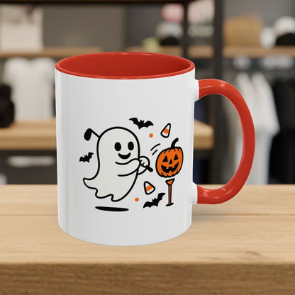 Ghost Tee Off - Golf Mug - 11oz in Red