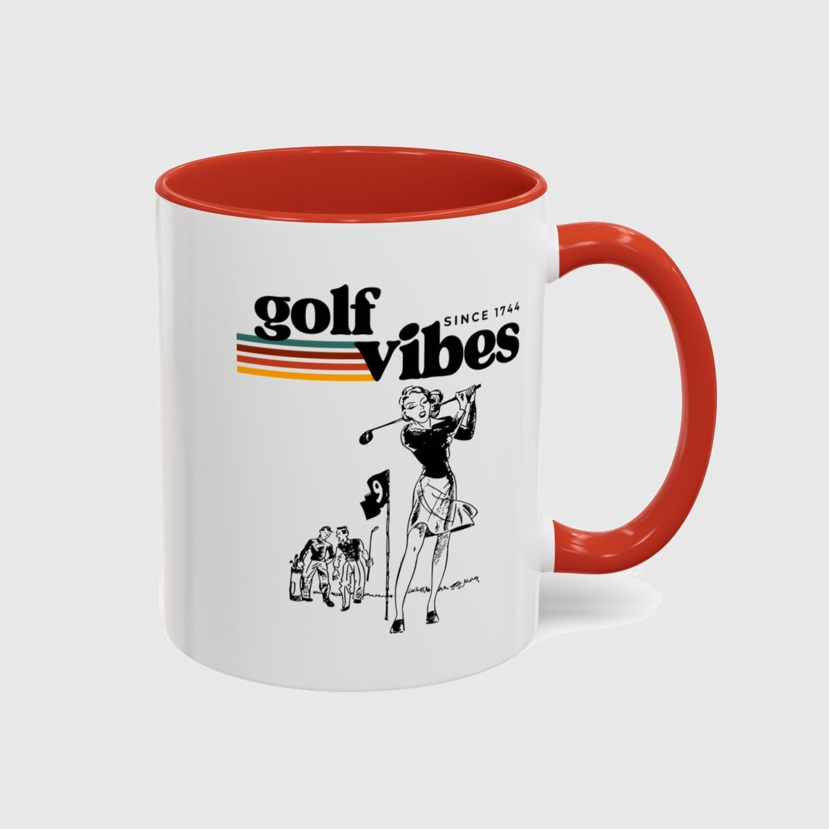 Golf Vibes Retro - Golf Mug in Red