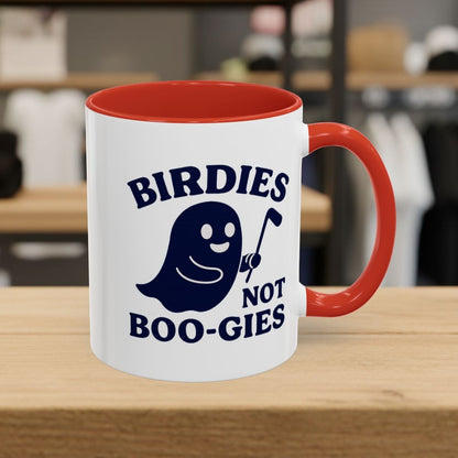 Birdies not BOO-GIES - Golf Mug - 11oz in Red