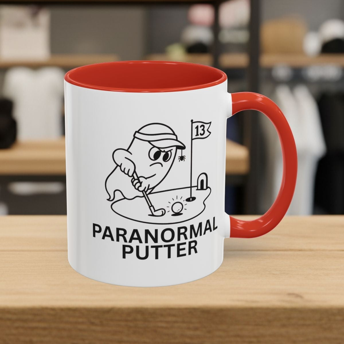 Paranormal Putter - Golf Mug - 11oz in Red
