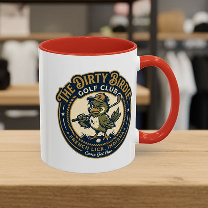 The Dirty Birdie Golf Club - French Lick, Indiana - Golf Mug in Red