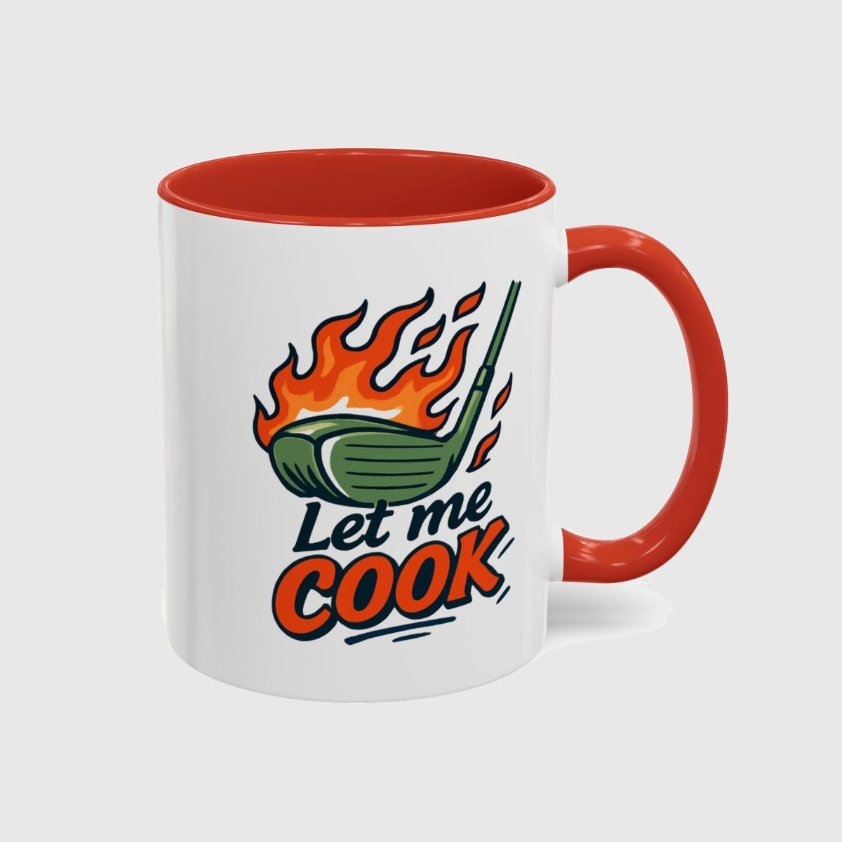 Let Me Cook - Golf Mug in Red