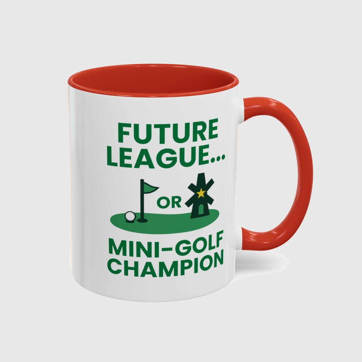 Future League or Mini-Golf Champion - Golf Mug in Red