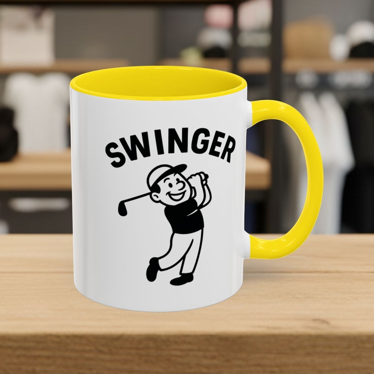 Swinger - Golf Mug - 11oz in Yellow