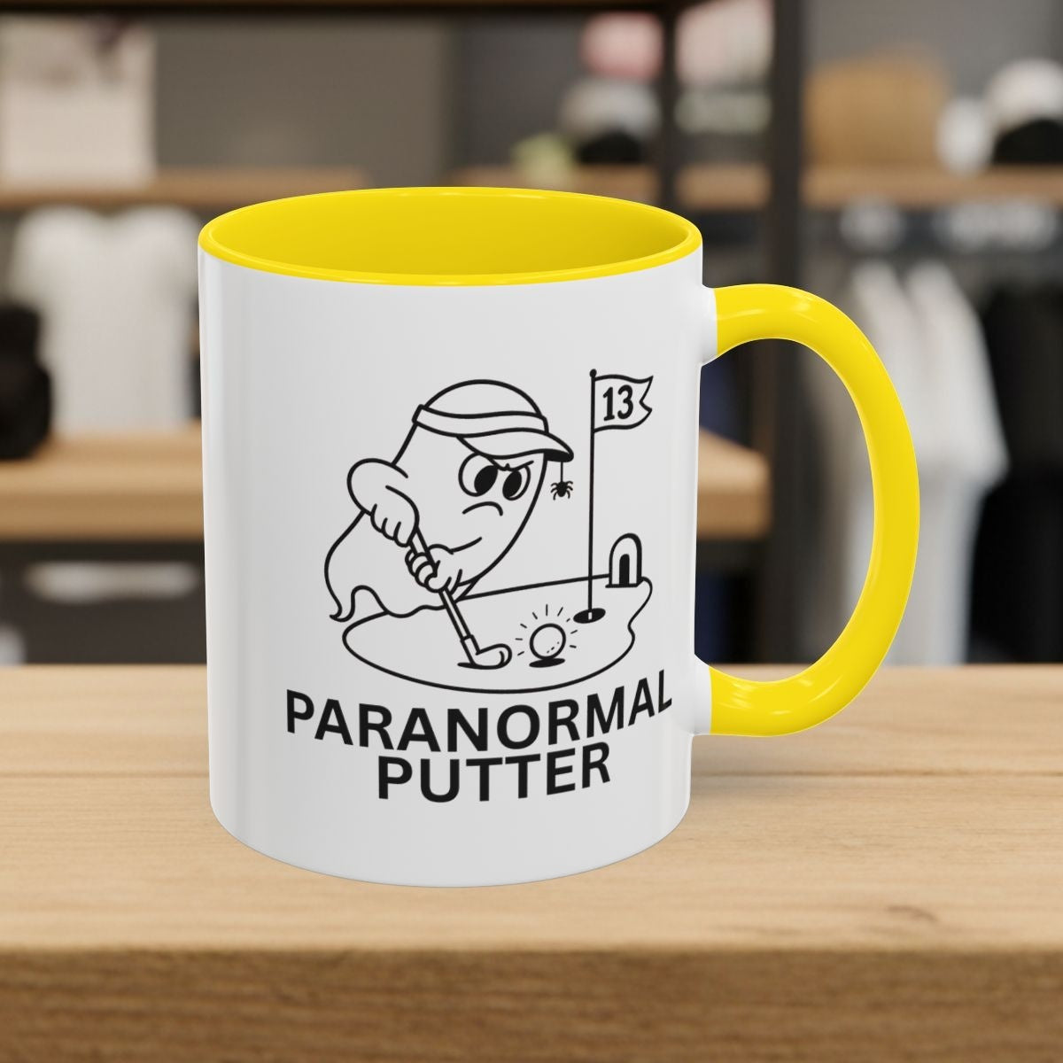 Paranormal Putter - Golf Mug - 11oz in Yellow